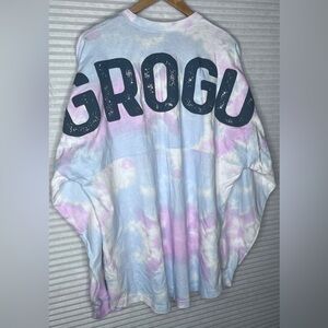 Disney Parks Star Wars Mandalorian Grogu baby yoda Tie Dye Spirit Jersey XL